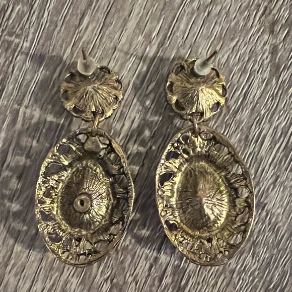 🖤 (Flawed) Fashion Jewelry Vintage Style Earrings - Picture 2 of 3